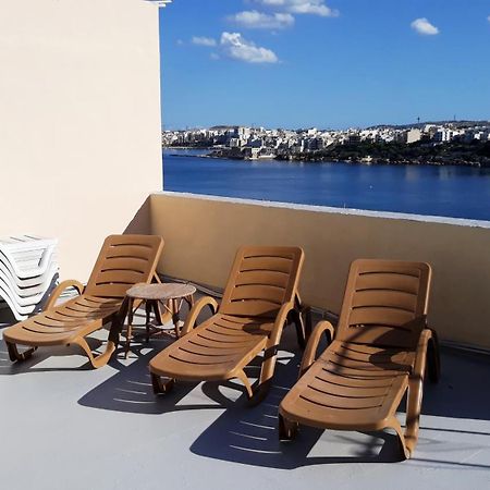 Bayview 2 Bedroom Seaview Apartment With Large Terrace With Panoramic Views - By Getawaysmalta St. Paul's Bay Exterior foto