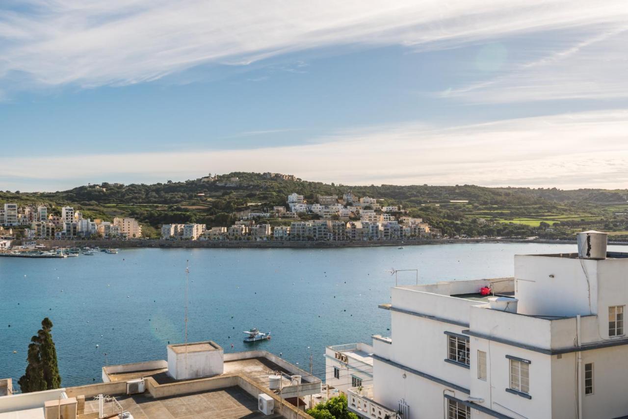 Bayview 2 Bedroom Seaview Apartment With Large Terrace With Panoramic Views - By Getawaysmalta St. Paul's Bay Exterior foto