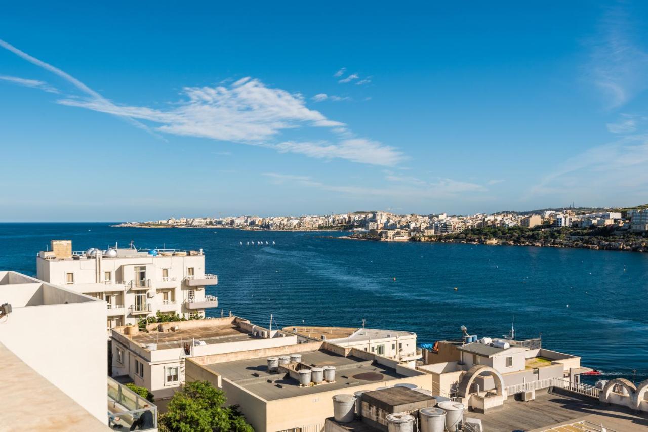 Bayview 2 Bedroom Seaview Apartment With Large Terrace With Panoramic Views - By Getawaysmalta St. Paul's Bay Exterior foto
