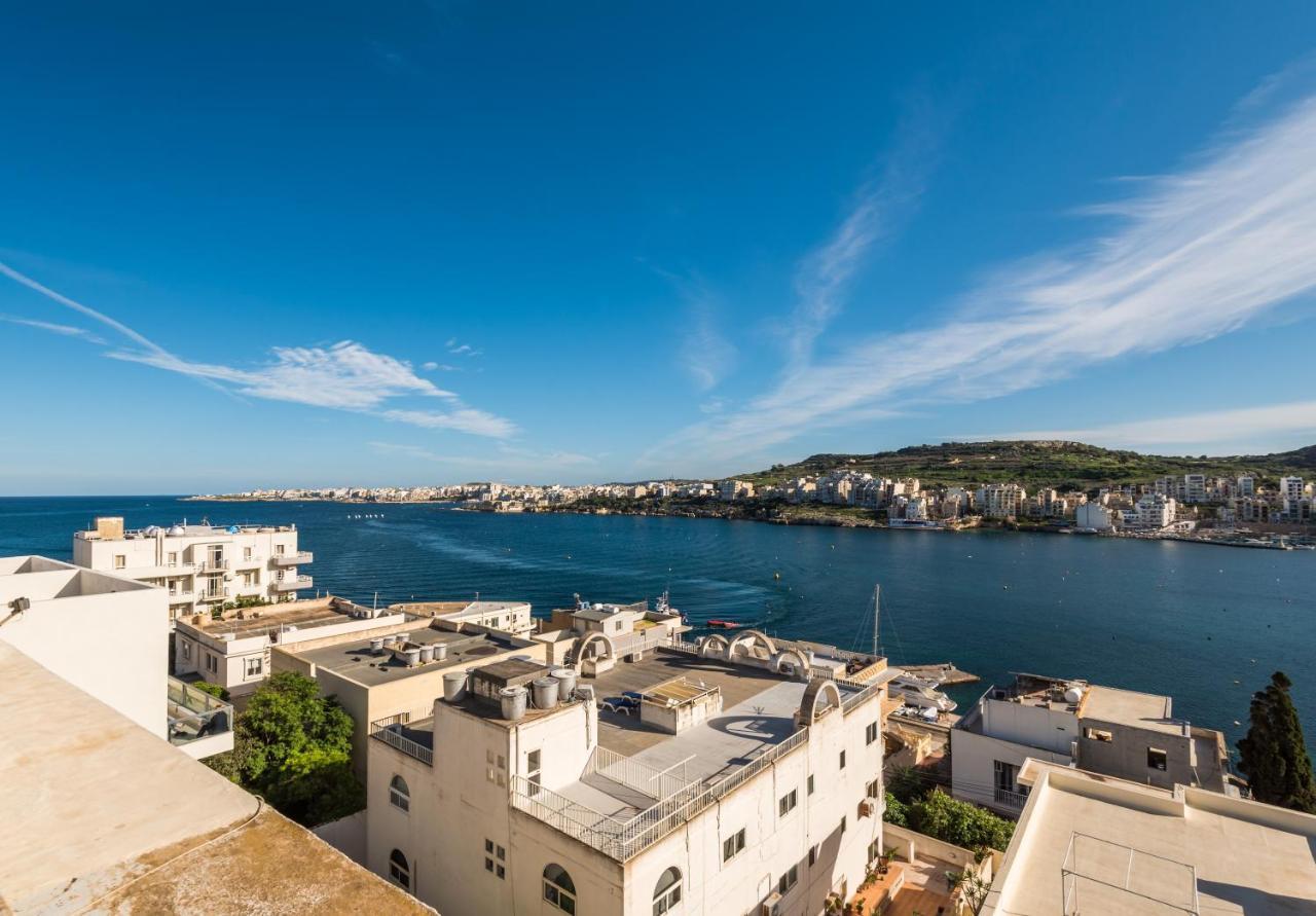 Bayview 2 Bedroom Seaview Apartment With Large Terrace With Panoramic Views - By Getawaysmalta St. Paul's Bay Exterior foto