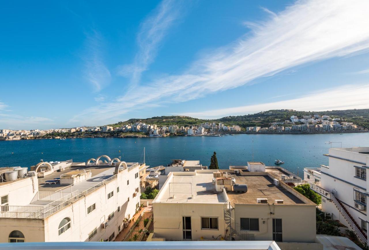 Bayview 2 Bedroom Seaview Apartment With Large Terrace With Panoramic Views - By Getawaysmalta St. Paul's Bay Exterior foto